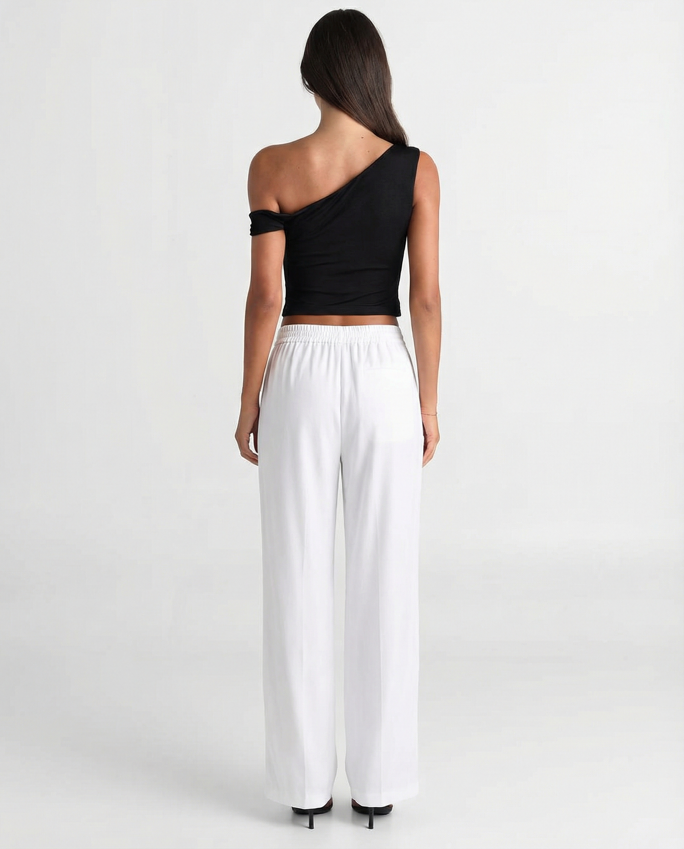 Millie | Drawstring Wide-Leg Linen Trousers with Slip Pockets