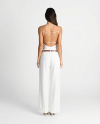 Phoebe | High-Waist Wide-Leg Tailored Trousers with Cuffed Hem