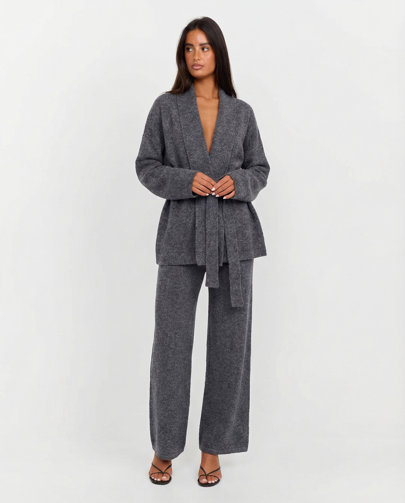 Lottie | Relaxed Brushed Knit Wide Leg Co-ord Set