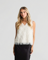 Gracie | Fluffy Textured Knit Vest