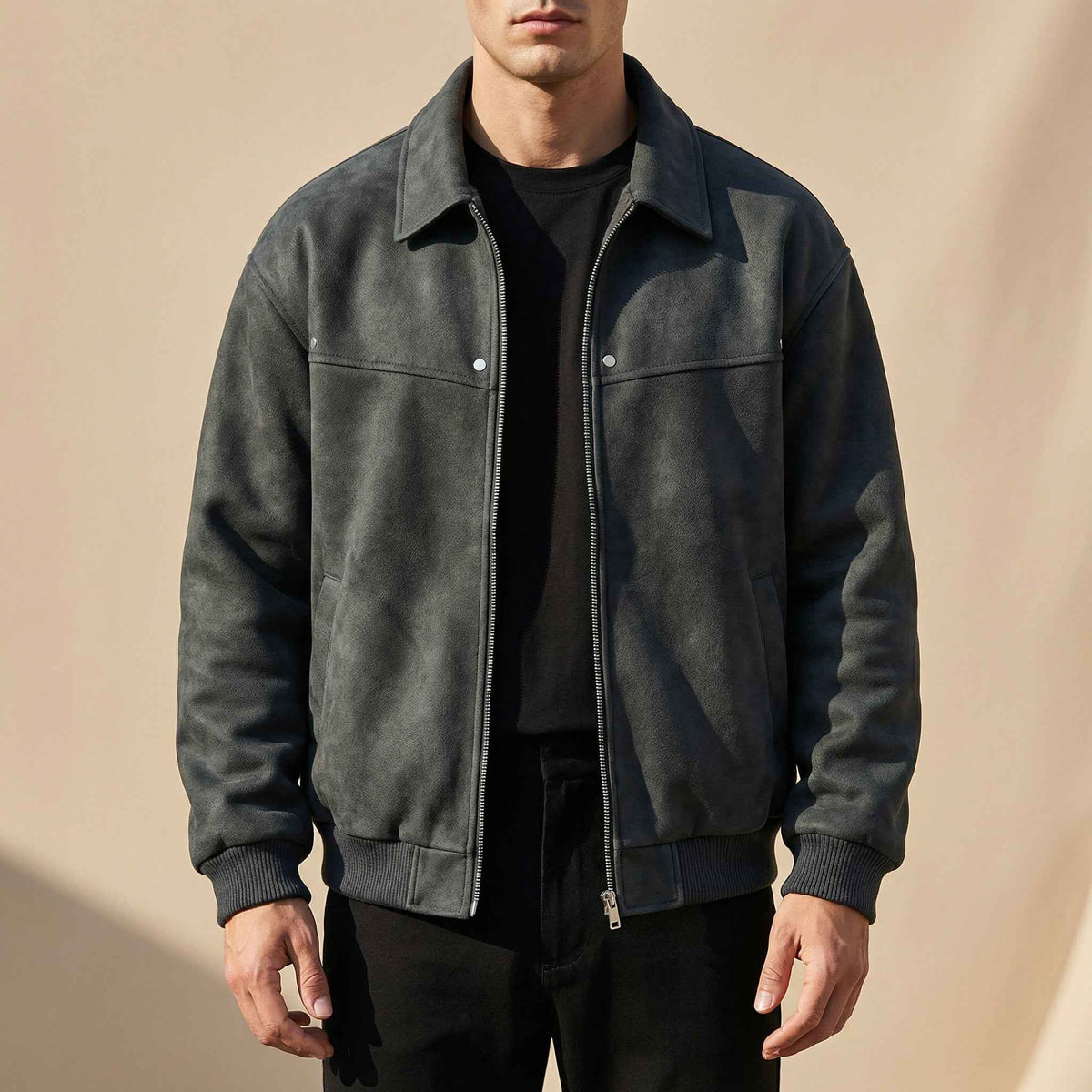 Clovis | Men's Lambskin Leather Jacket