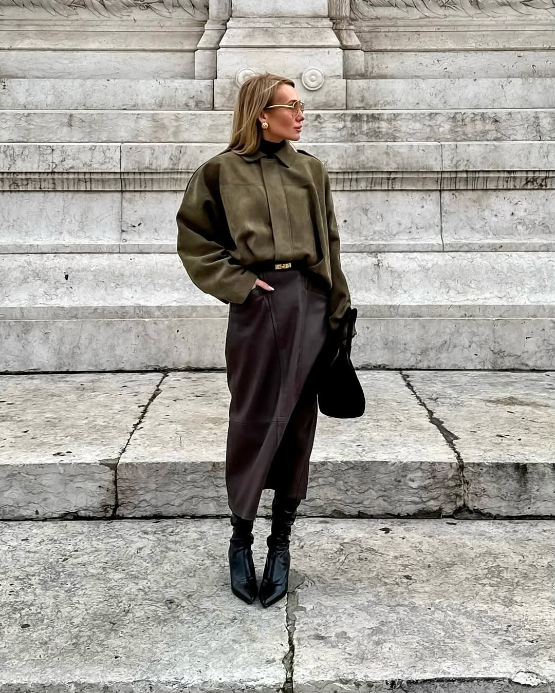 Adriana cropped oversized jacket, third view