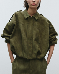 Adriana cropped oversized jacket, second view