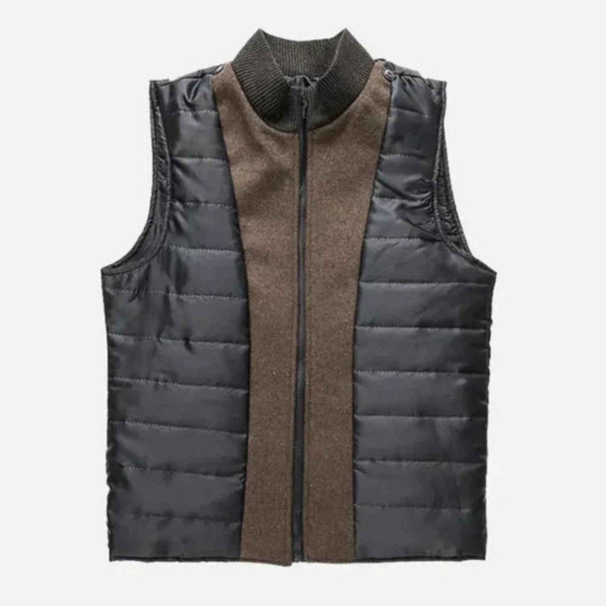Thaddeus | Men's Mid-Length Stand Collar Overcoat Quilted Lining