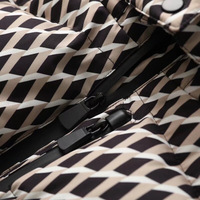 Malvina hooded belted puffer jacket detail view four