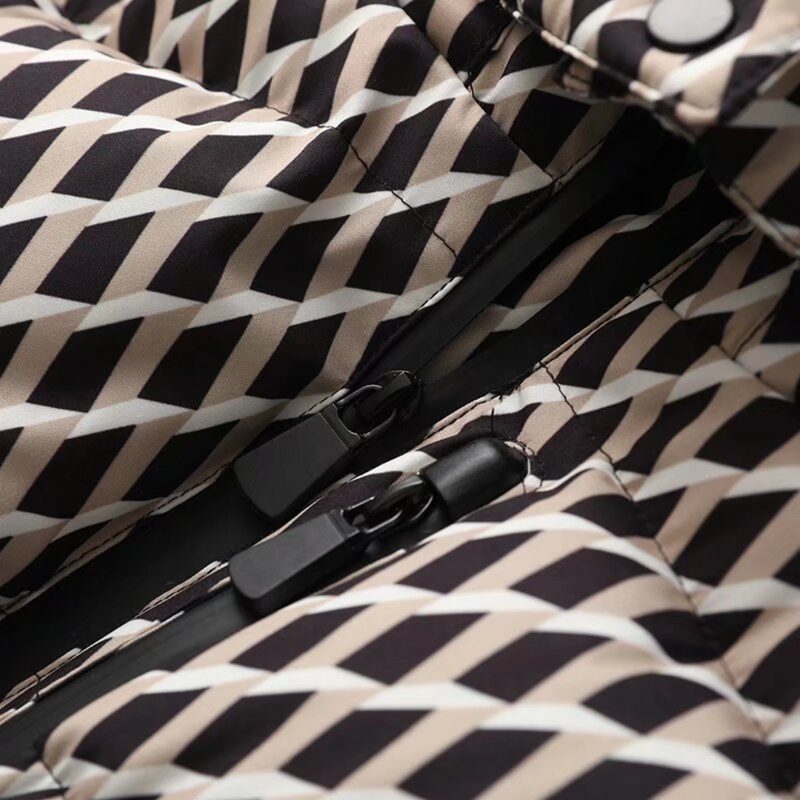 Malvina hooded belted puffer jacket detail view four