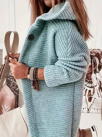 Endellion hooded oversized cardigan detail view 16