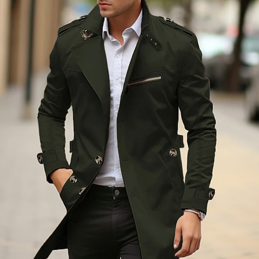 Nikolai coat in Green