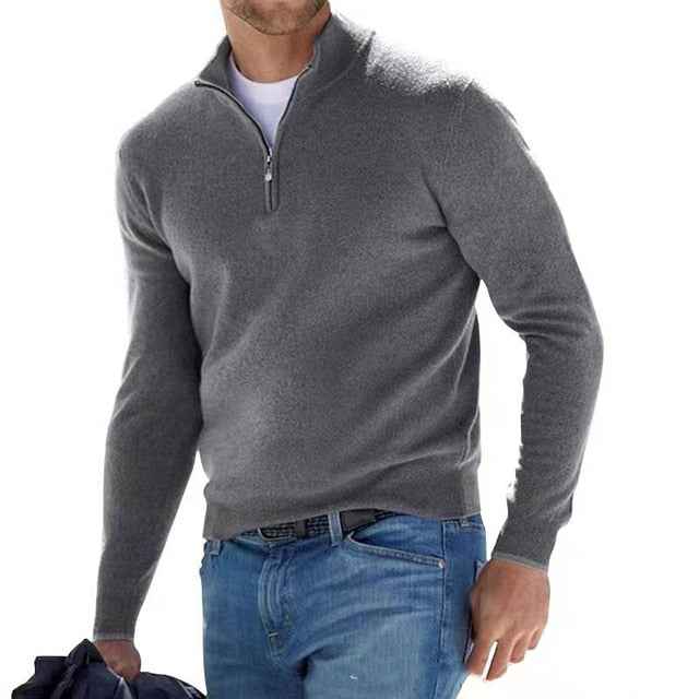 Ransom | Men's Quarter Zip Knit Jumper
