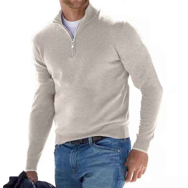 Ransom | Men's Quarter Zip Knit Jumper