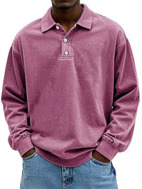 Horatio | Men's Long Sleeve Button-Down Polo Shirt