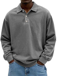 Horatio | Men's Long Sleeve Button-Down Polo Shirt