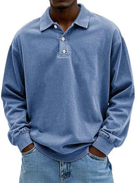 Horatio | Men's Long Sleeve Button-Down Polo Shirt