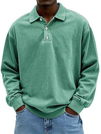 Horatio | Men's Long Sleeve Button-Down Polo Shirt