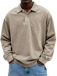 Horatio | Men's Long Sleeve Button-Down Polo Shirt