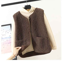 Lucinda | Women's Button Front Fleece Vest