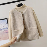 Lucinda fleece vest in Beige
