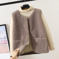 Lucinda fleece vest in Light Khaki