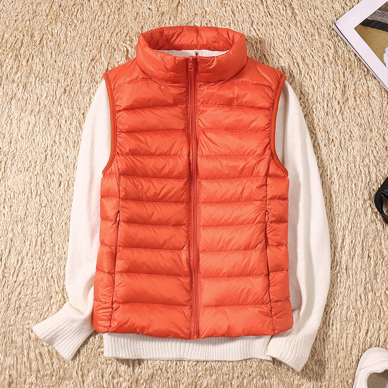 Nolwenn puffer vest in Orange