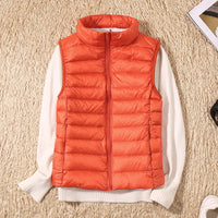 Nolwenn puffer vest in Orange