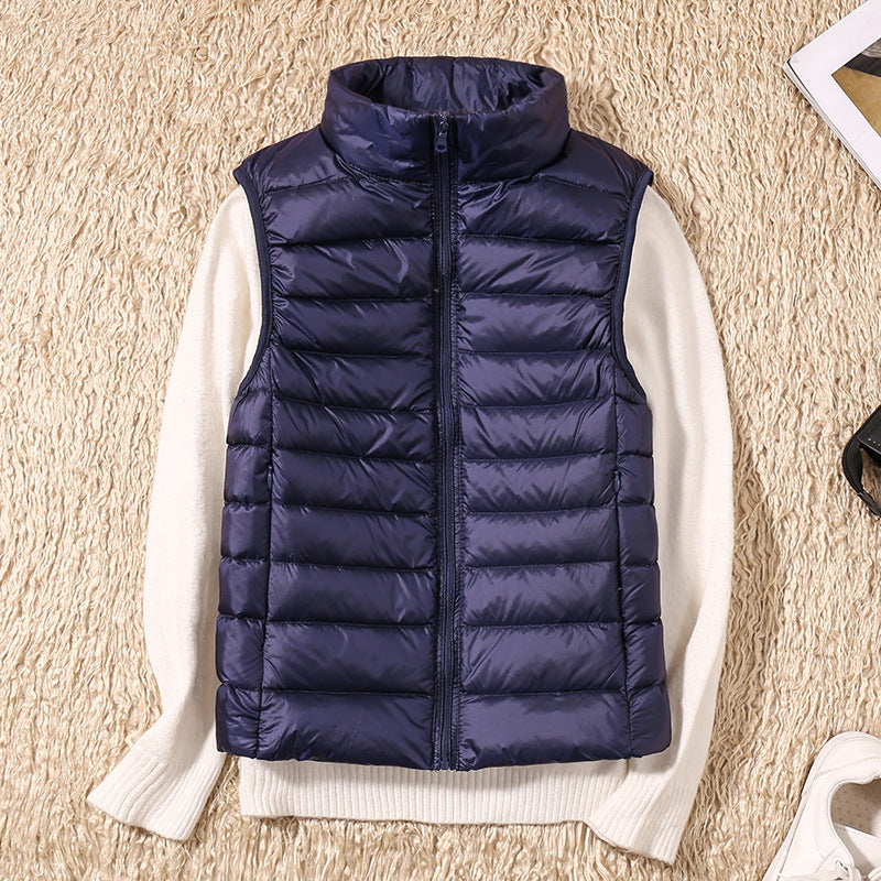 Nolwenn puffer vest in Navy Blue