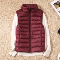 Nolwenn puffer vest in Wine
