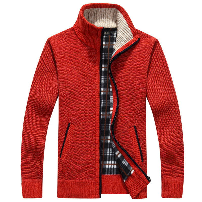Ludlow full zip jacket in Red
