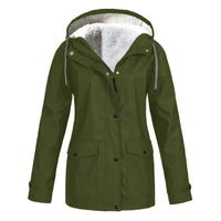 Quintina hooded jacket in Green