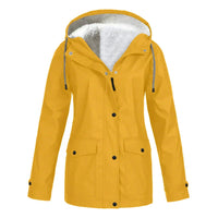 Quintina hooded jacket in Yellow