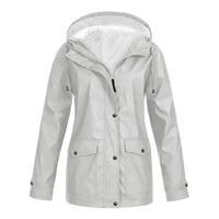Quintina hooded jacket in Silver