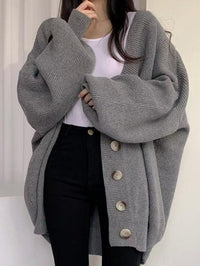 Doriane oversized cardigan detail view five