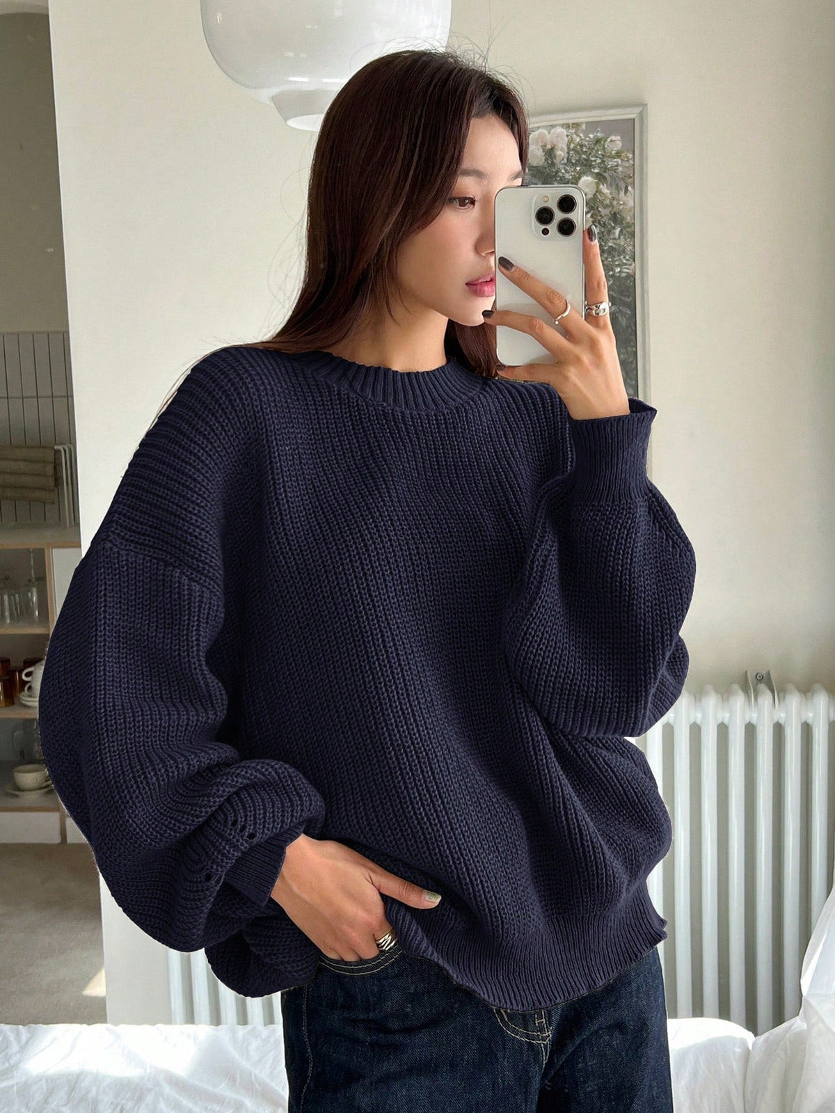 Mireille oversized knit jumper back view