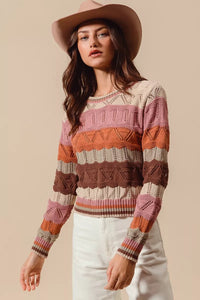 Sylvestra long sleeve striped jumper eighth view