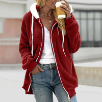 Rowena longline coat in Red
