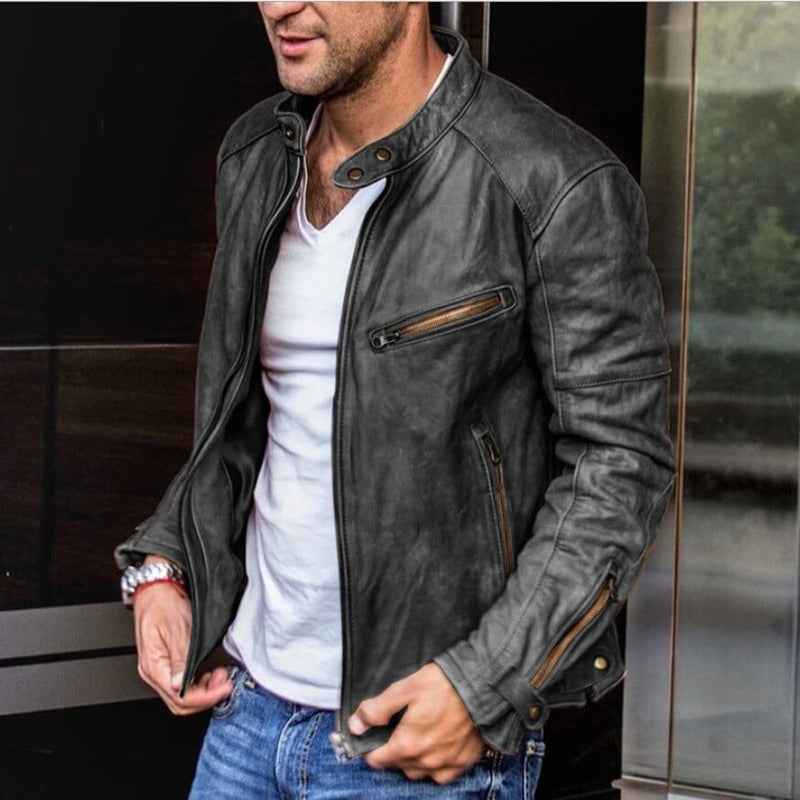 Cyprian | Men's Slim Fit Racer Jacket