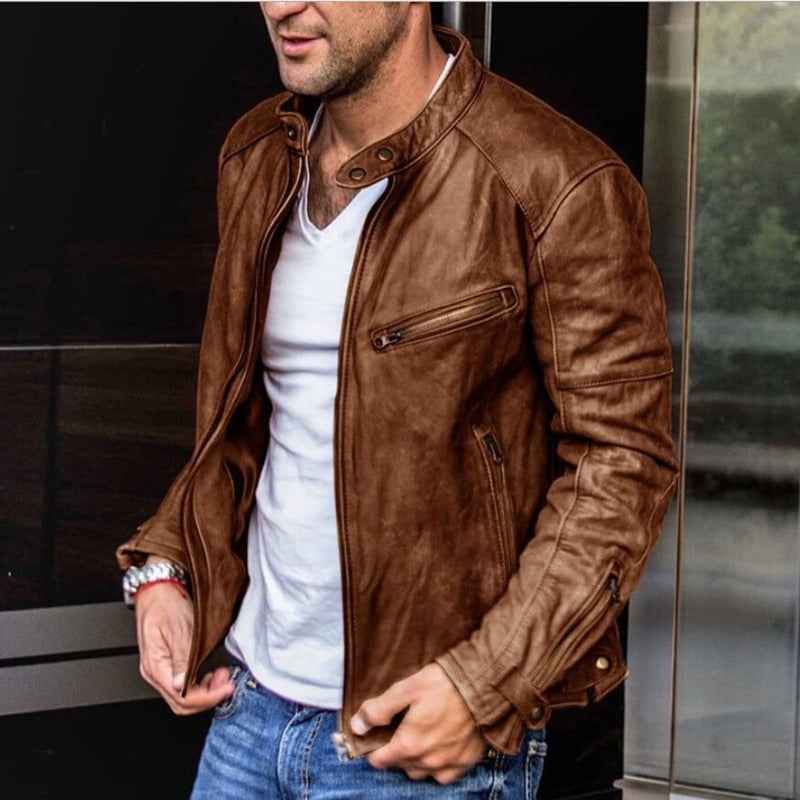 Cyprian | Men's Slim Fit Racer Jacket