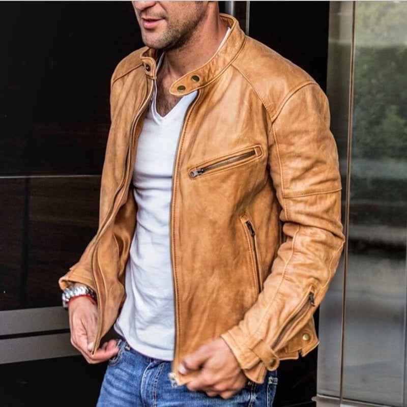 Cyprian | Men's Slim Fit Racer Jacket