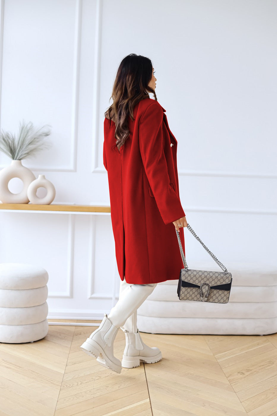 Marisol double-breasted coat detail 12