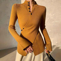 Wynne | Women's Wrap Front Long Sleeve Knit Jumper