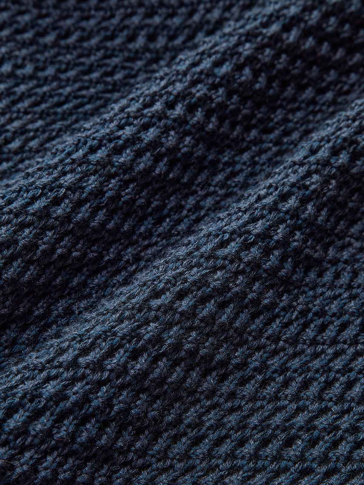Anthea | Women's Off-the-Shoulder Fitted Jumper in Navy Blue