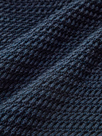 Anthea | Women's Off-the-Shoulder Fitted Jumper in Navy Blue