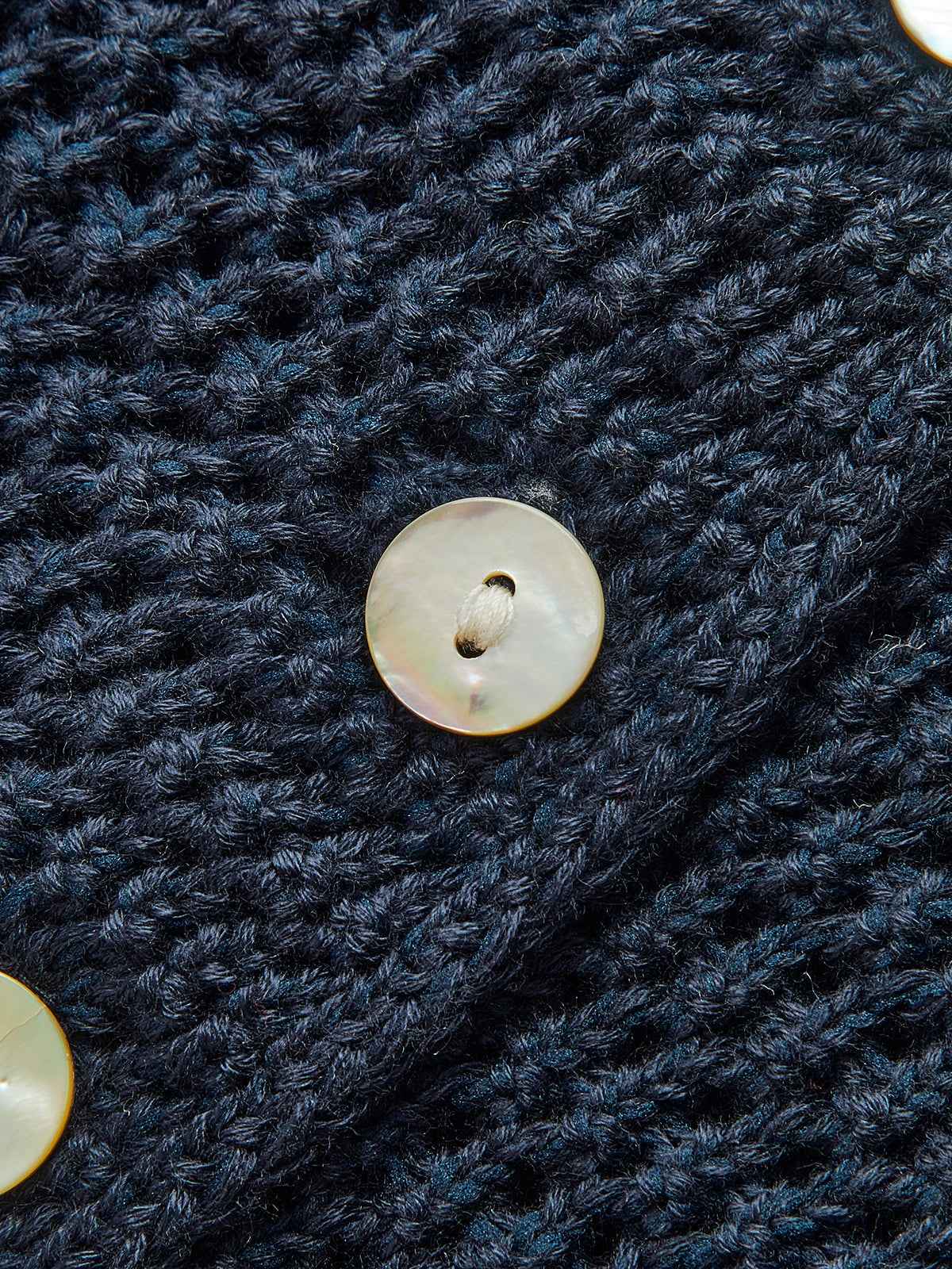 Anthea | Women's Off-the-Shoulder Fitted Jumper in Navy Blue
