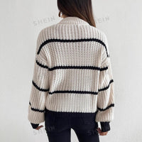 Esmeralda striped crew neck jumper additional view 5