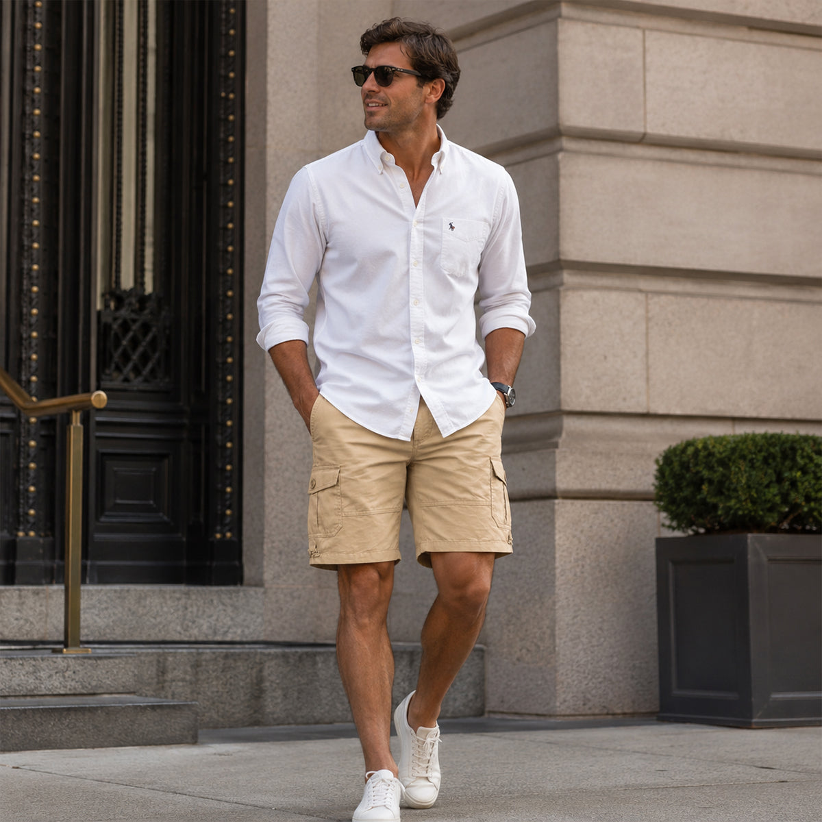 Jacob | 100% Cotton Cargo Shorts with Functional Pockets