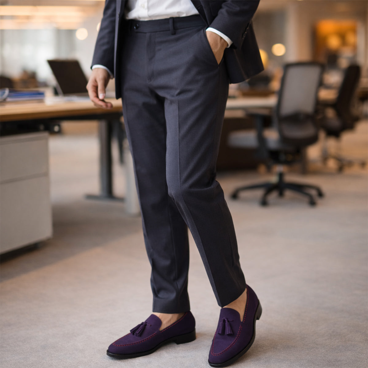 Nicholas | Men's Suede Tassel Loafers