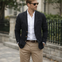 Marshall | Lightweight Cotton Single-Breasted Blazer for Men