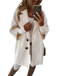 Sidonie | Women's Oversized Mid Length Notched Lapel Coat