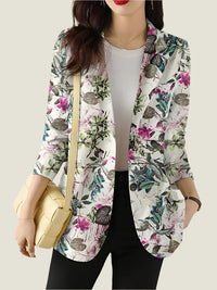 Clemency blazer in White Pink