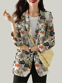 Clemency blazer worn styling detail