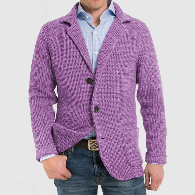 Hendrick knit casual blazer in Lilac